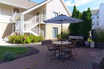 Patio with grilling station